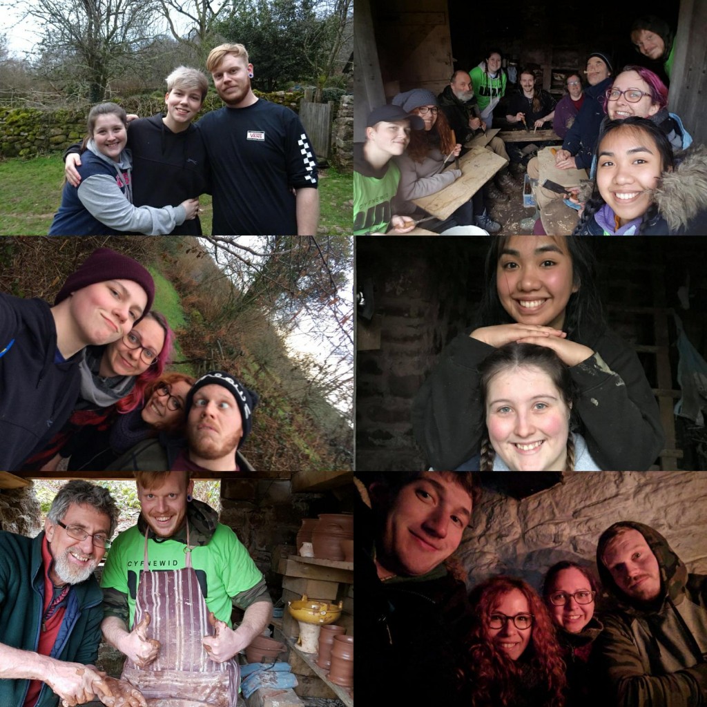 Supported volunteers at Grayhill Farm, Monmouthshire, Easter 2018