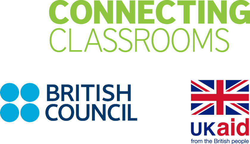 Connecting classrooms, British Council and UK Aid logos
