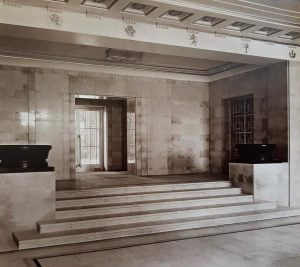 1938 image of the Temple of Peace Entrance Vestibule